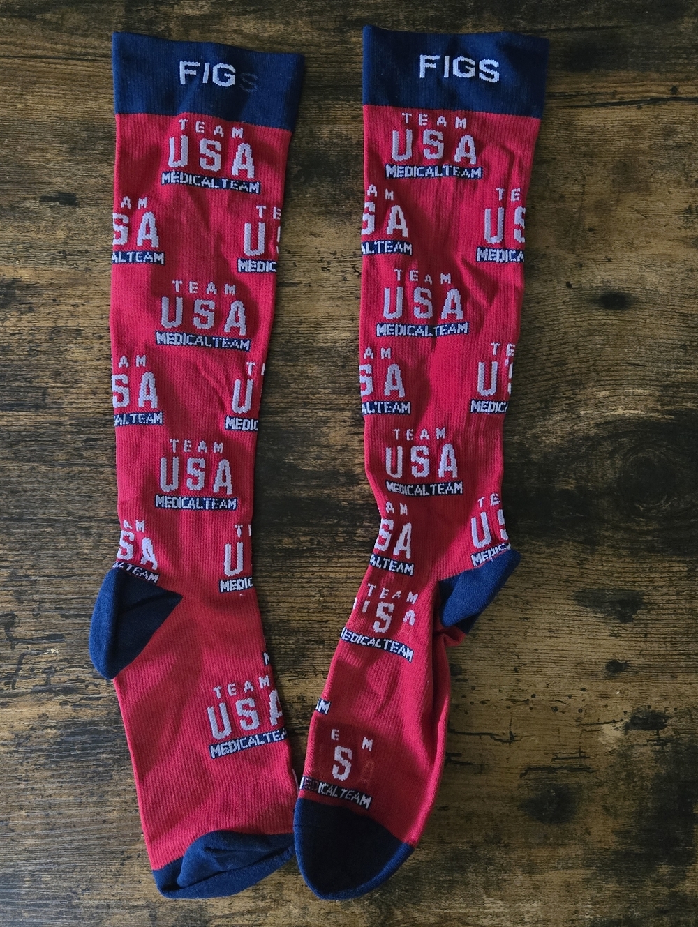 New Figs Compression Socks USA Medical team Size M